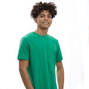 STITCH-ISH & CO. GREEN TEE WITH SOFT CLOUD COTTON TECHNOLOGY